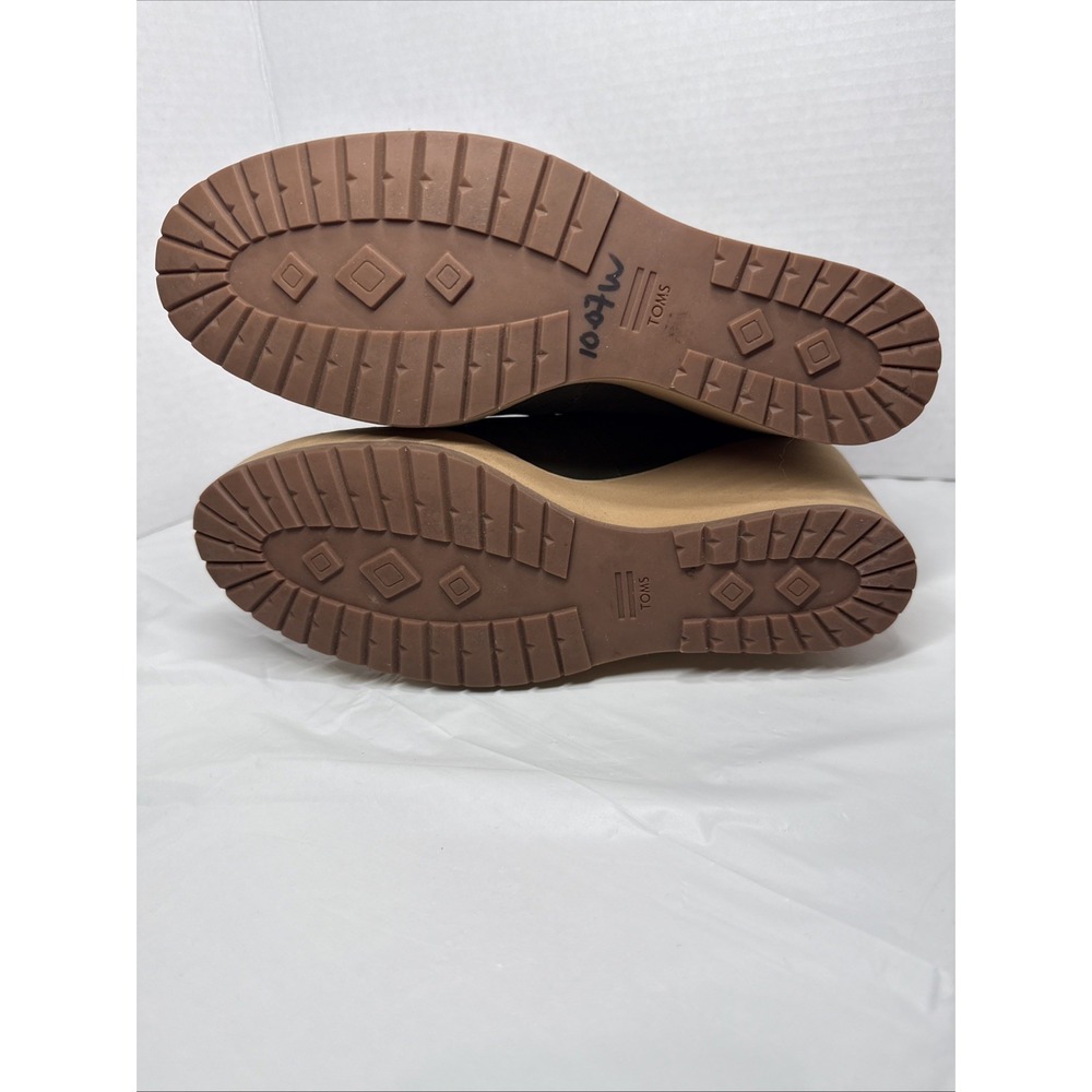 TOMS Melrose Womens Green Olive, Leather, Ankle Boots Size 7.5 - Picture 4 of 16